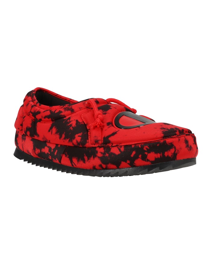 Champion Mens Slippers NZ - University Galaxy Red/Black ( 3807-UHOAG )